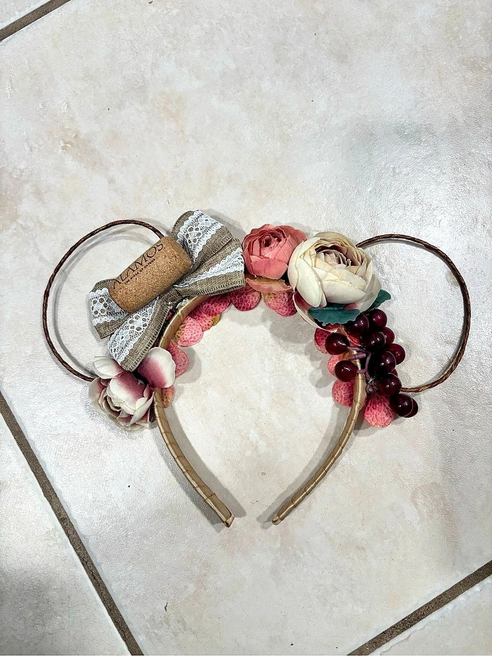 Minnie Ears- Wine themed - Picture 2 of 6